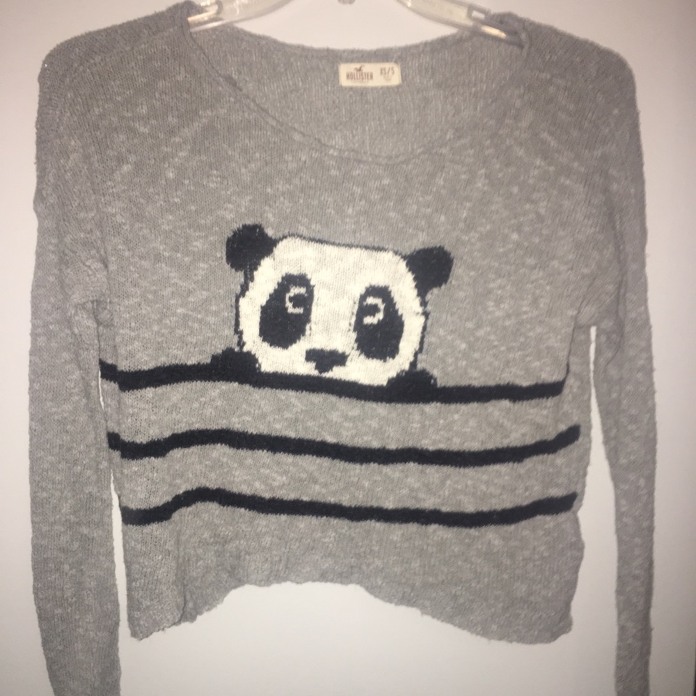 hollister grey sweater